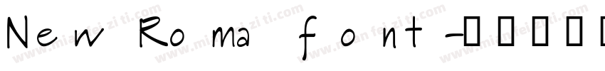 New Roma font字体转换